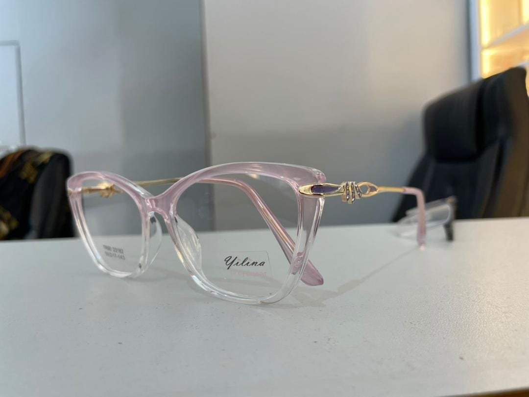 colourless glass frames