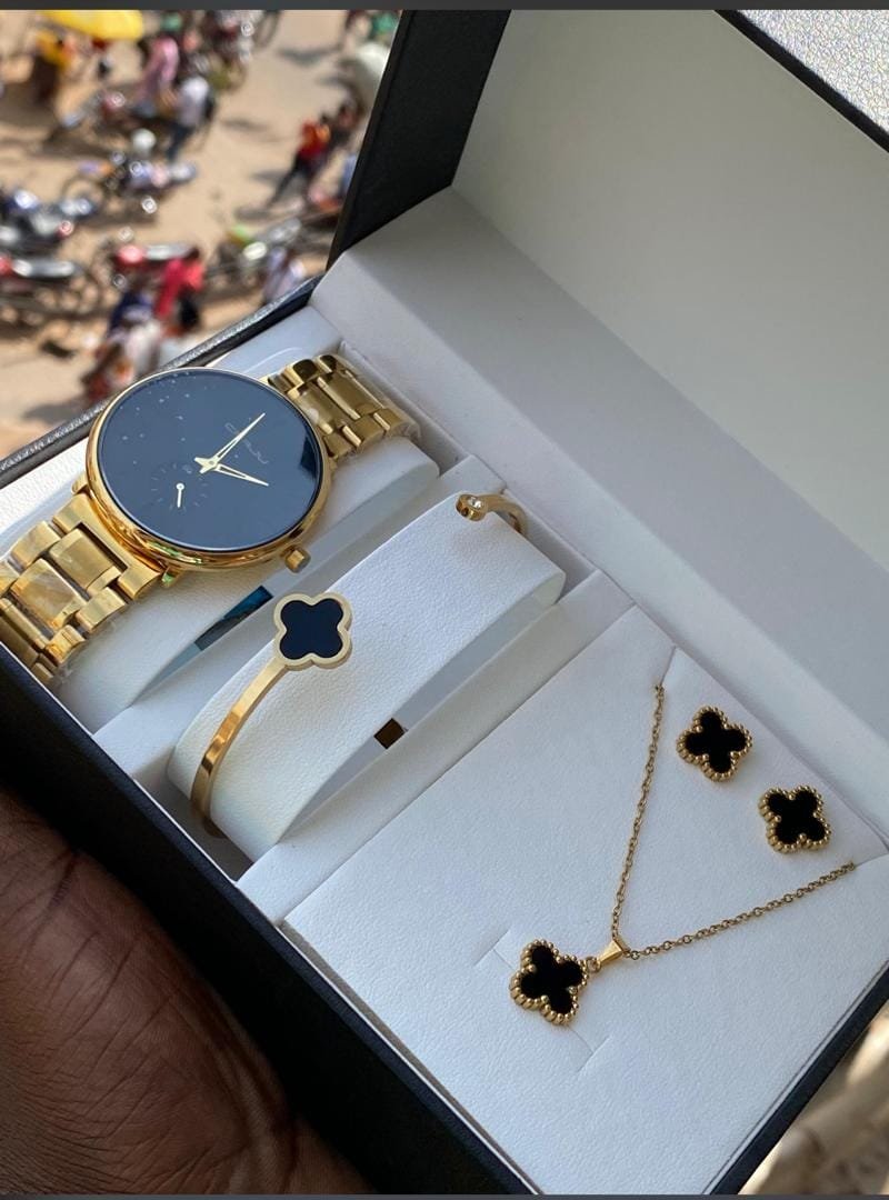 Elegant Watch & Bracelet Set