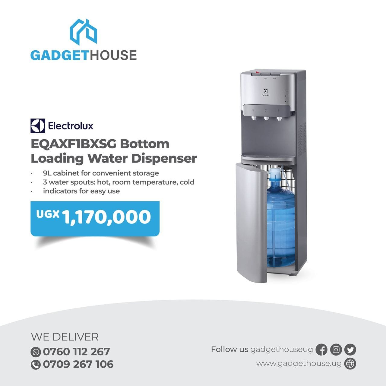 bottom loading water dispenser