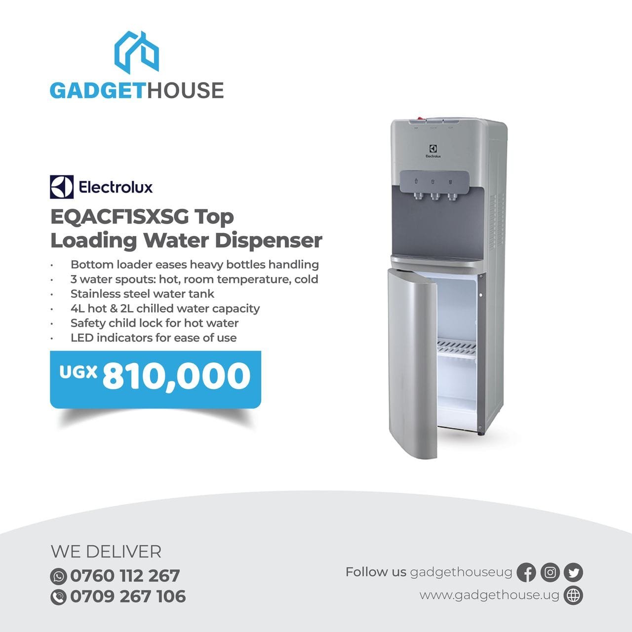top loading water dispenser