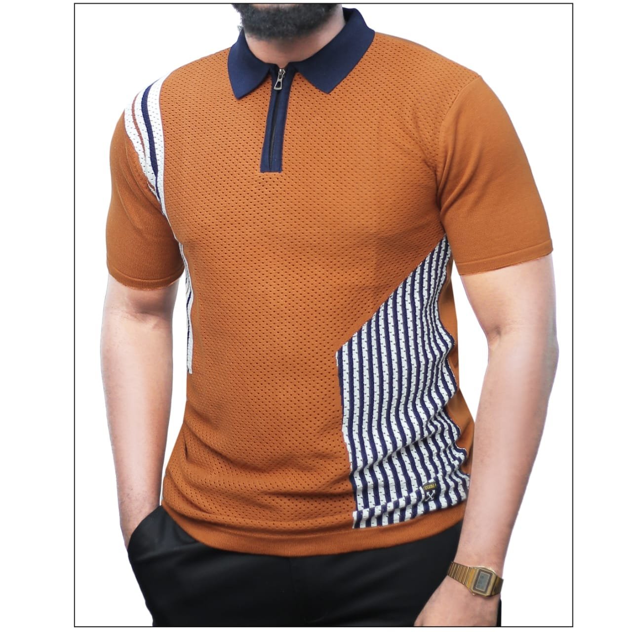 men’s short-sleeved polo shirt