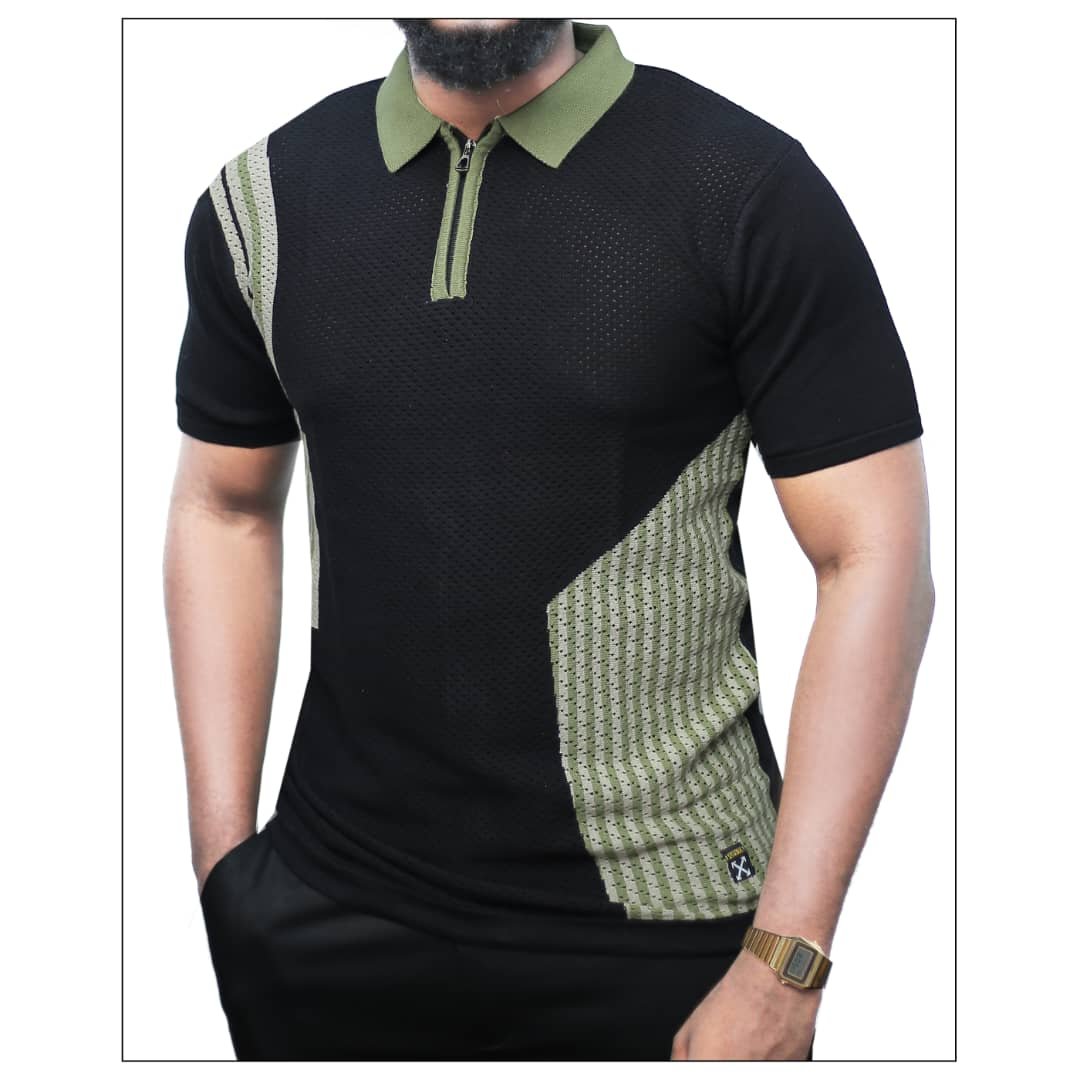 short-sleeved polo shirt