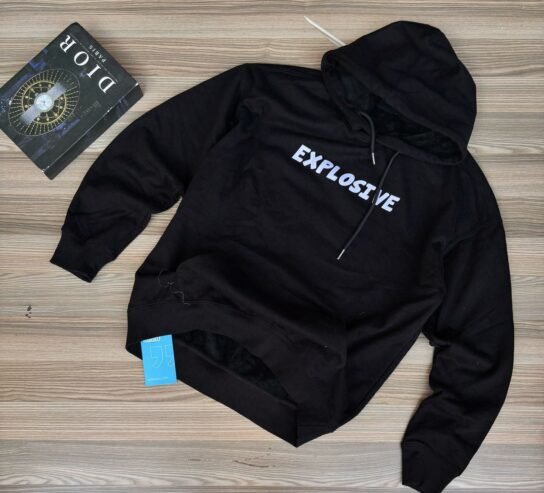 black hoodie