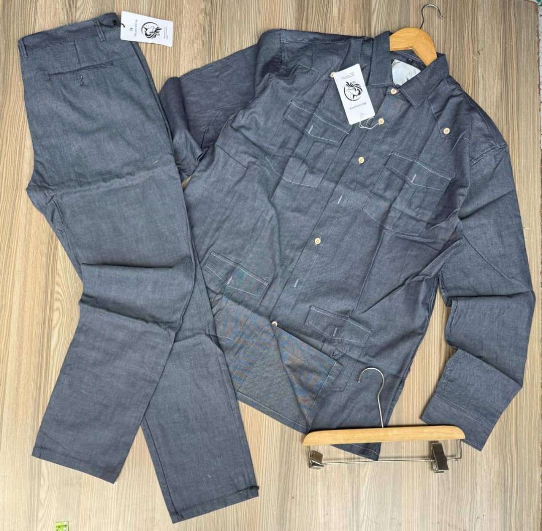 gray denim workwear
