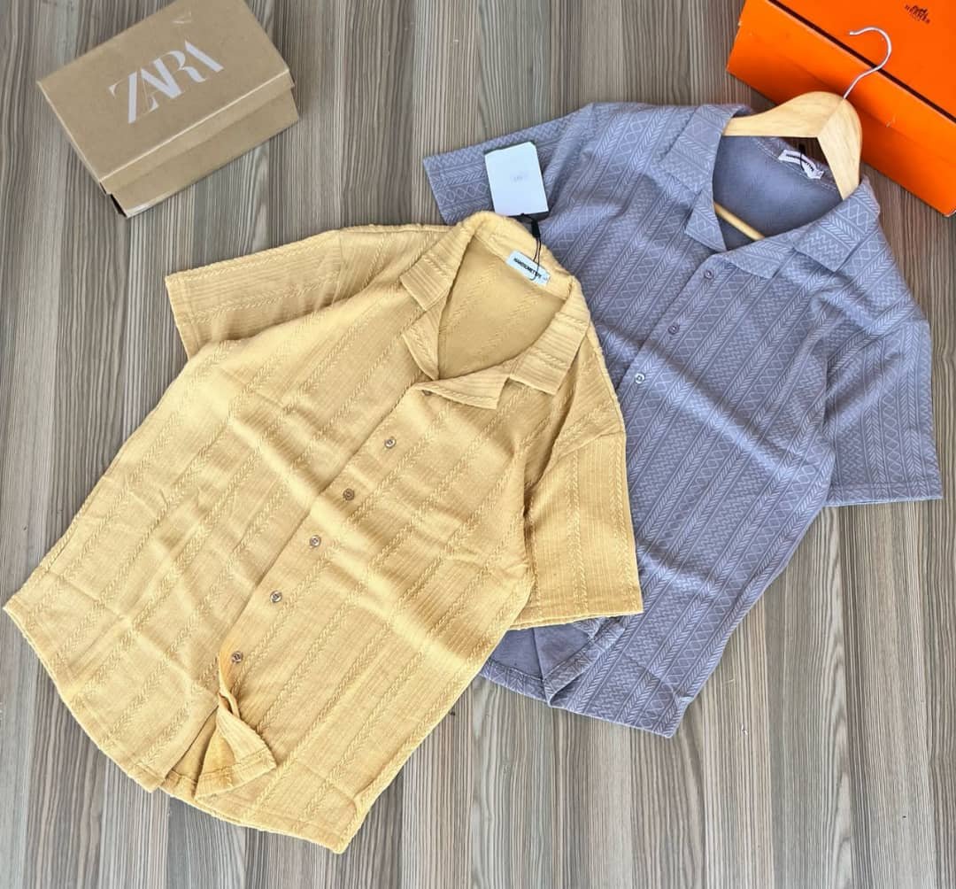 short-sleeved button-down shirts