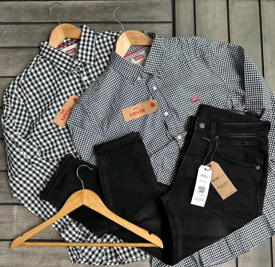 checkered long-sleeve shirts