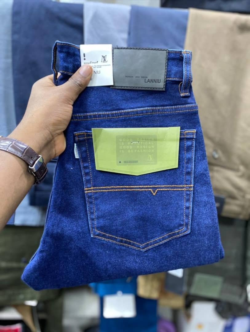 dark blue denim jeans