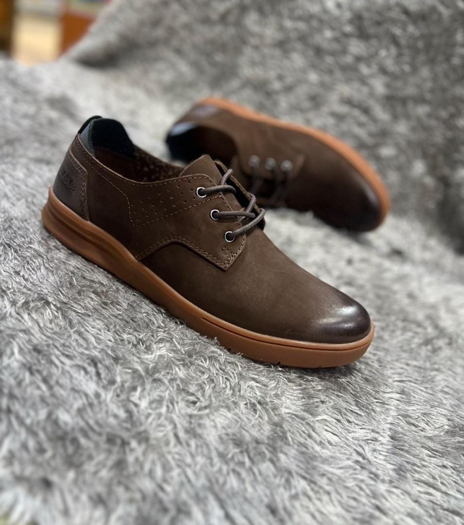 Naberz brown leather lace-up shoe