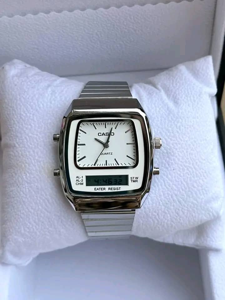 Casio analog and digital watch