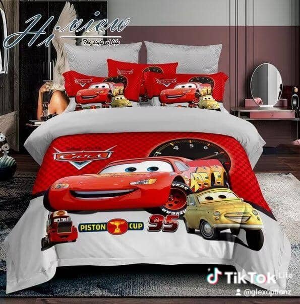 “Cars” themed bedding set