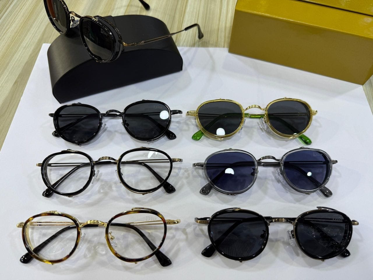 Converse H090 Black Gold Oval Sunglasses