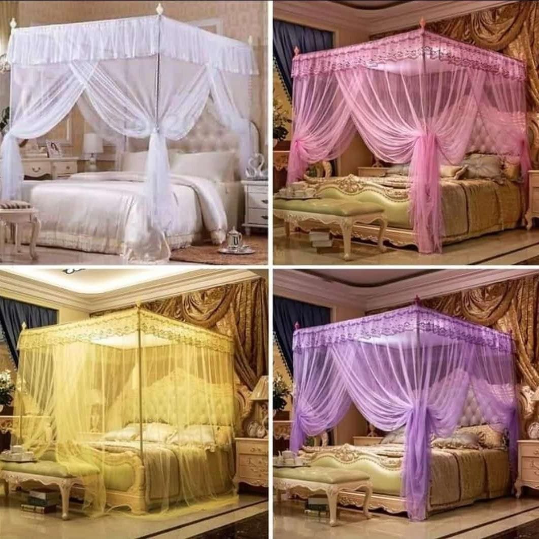 luxurious double-layer blackout bed canopy