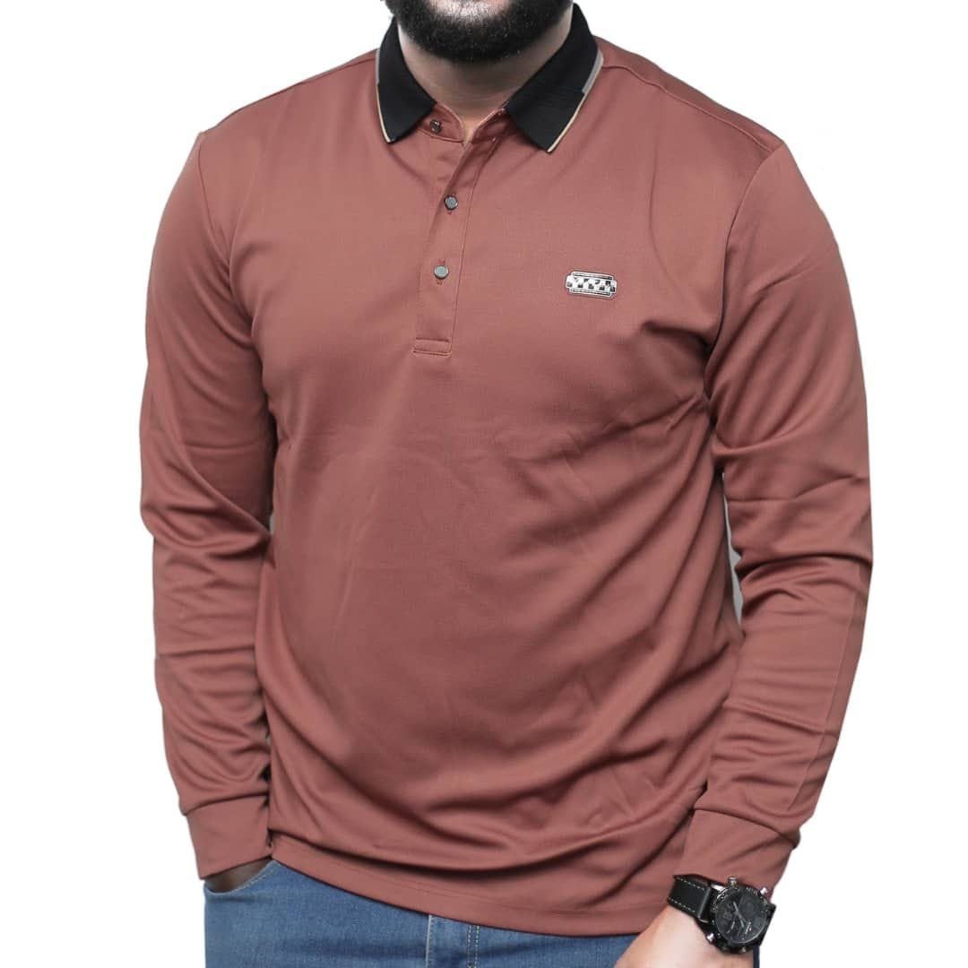 long-sleeved polo shirt