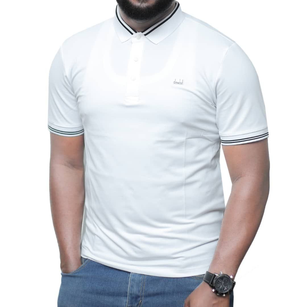 white polo shirt