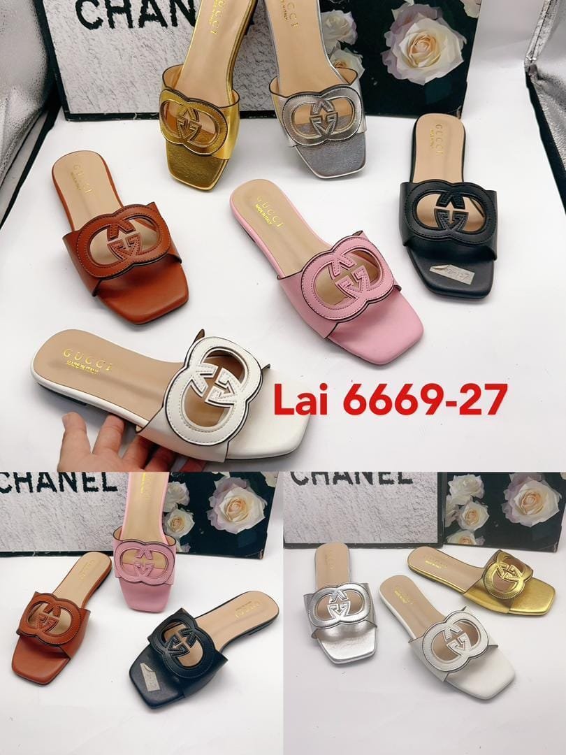 Gucci Interlocking G Cut-Out Slide Sandals