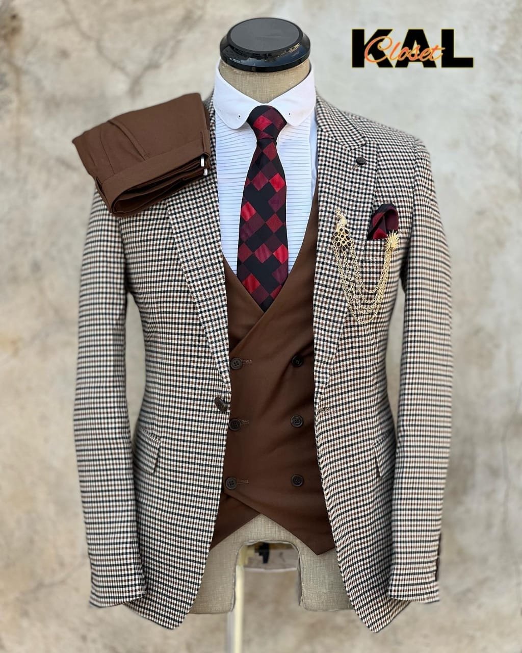 three-piece men’s suit