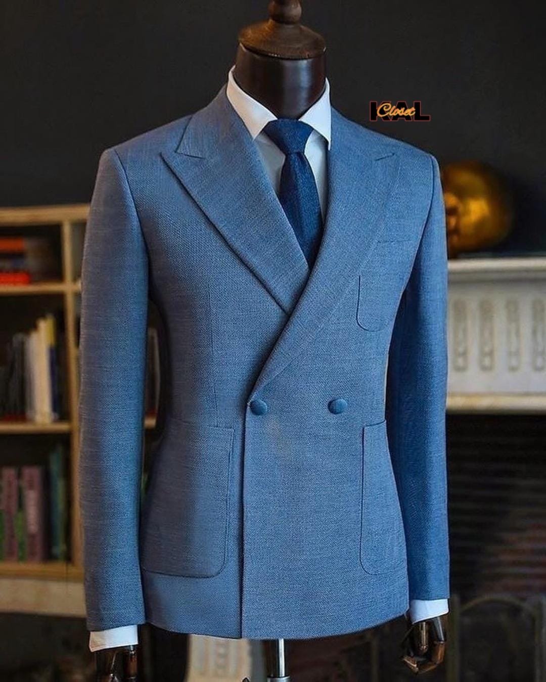 double-breasted suit jacket