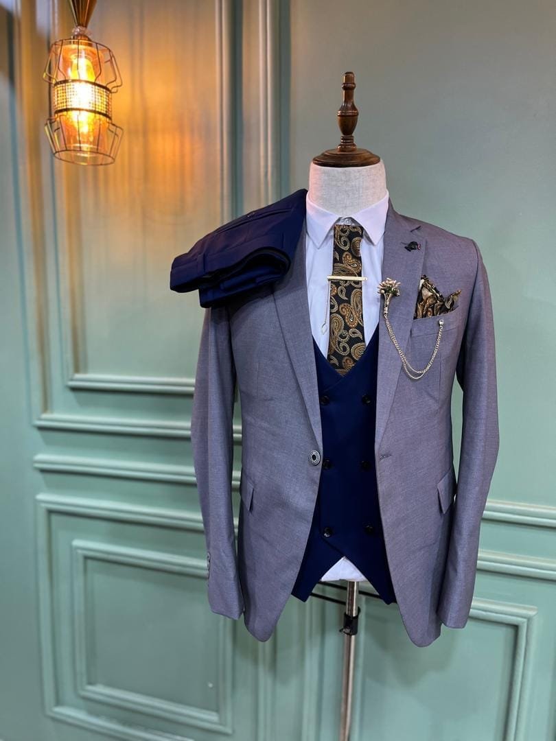 men’s three-piece suit