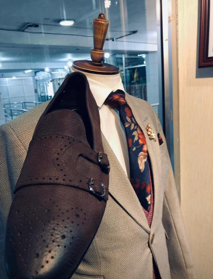 light gray suit jacket