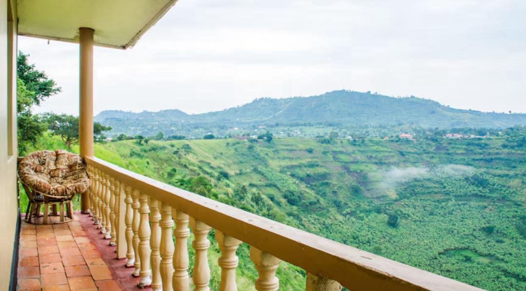 a two-story building