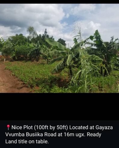 Gayaza Vvumba Busiika Road