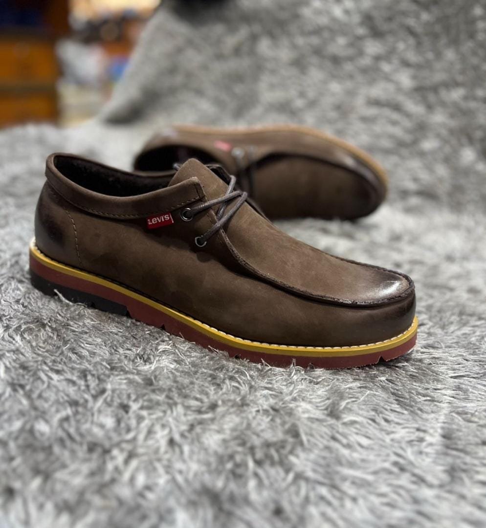 men’s Levi’s leather shoes.