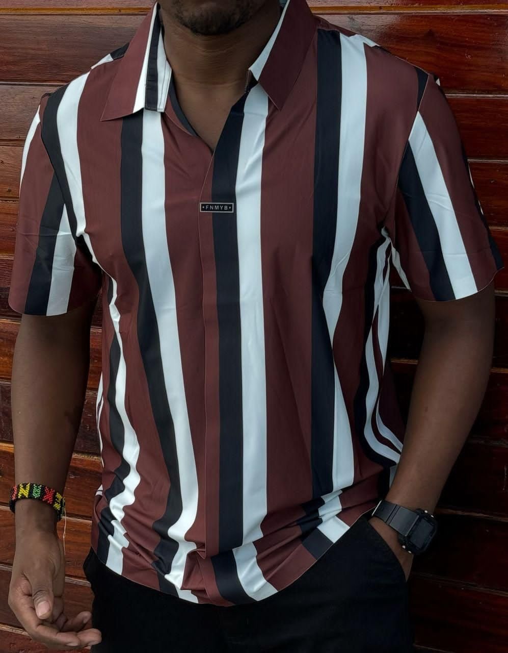 Mufti Men Multi Half Sleeve Slim Fit Shirt.