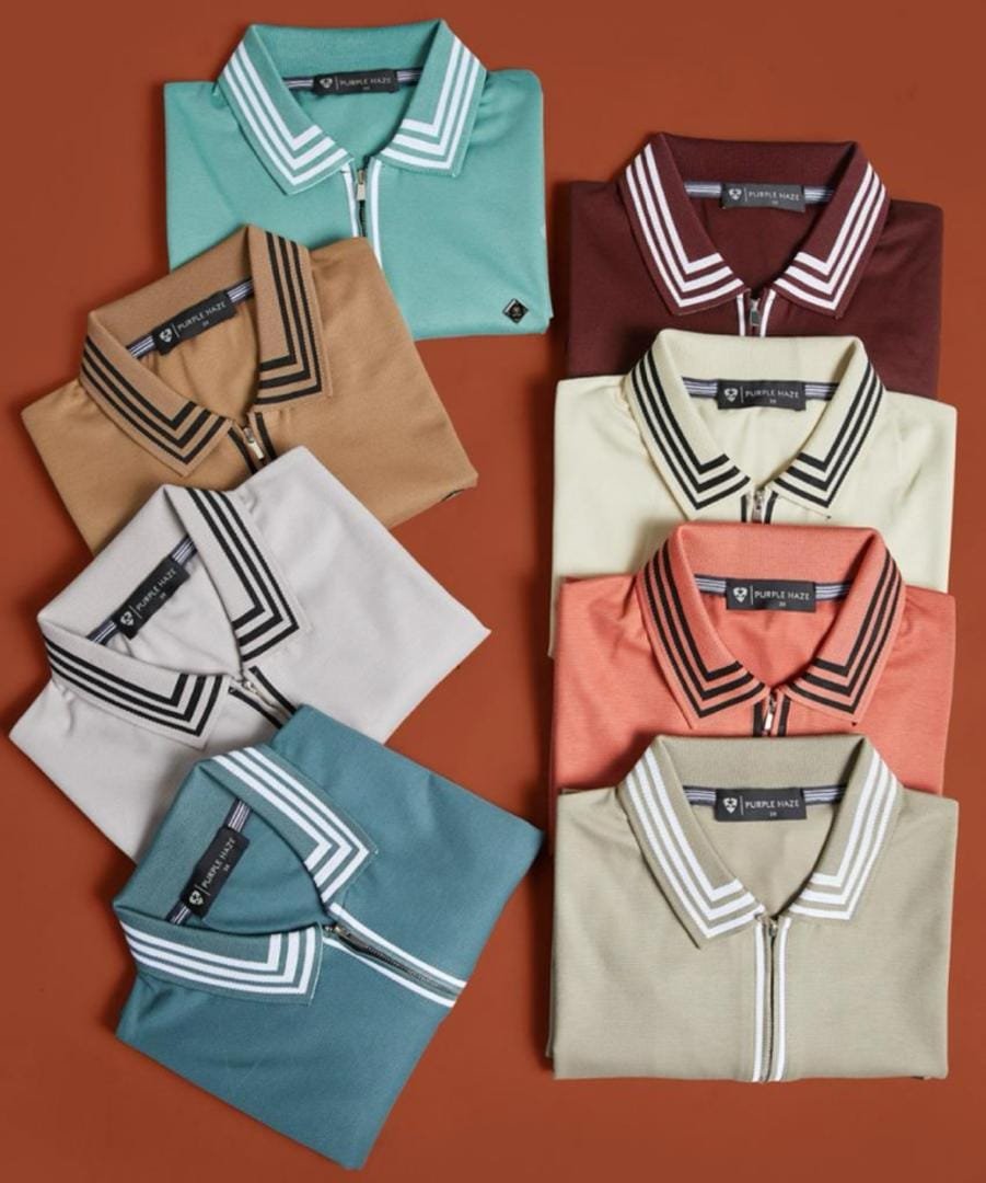 collection of polo shirts