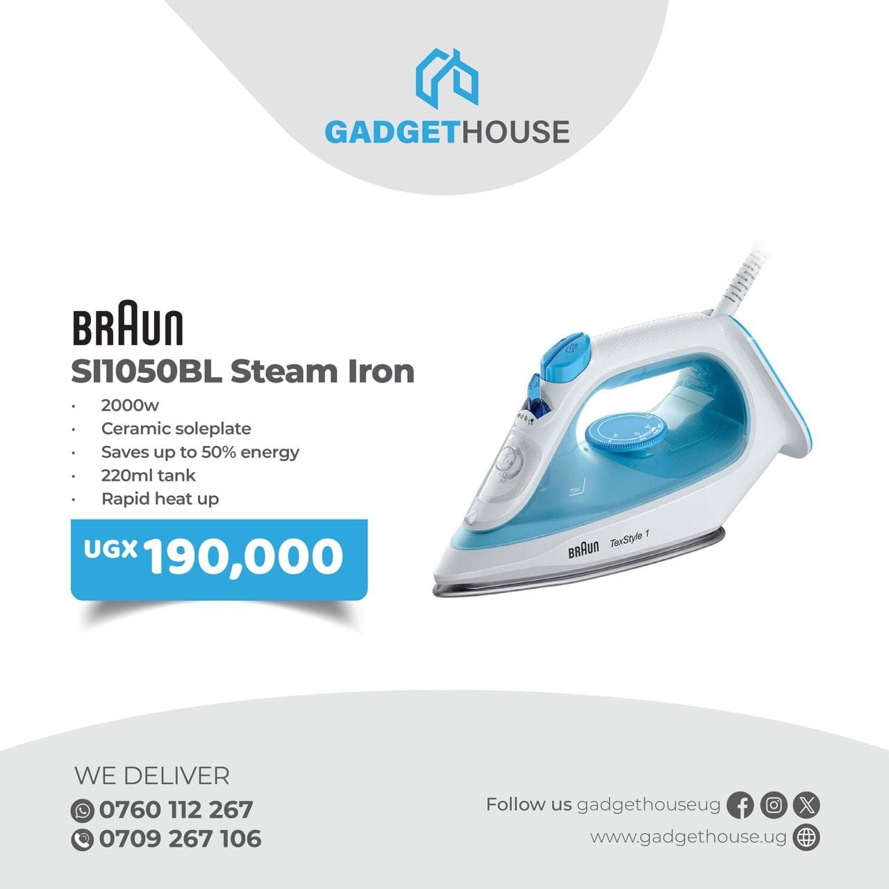 Braun SI1050BL Steam Iron