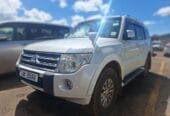 white Mitsubishi Pajero