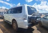 white Mitsubishi Pajero