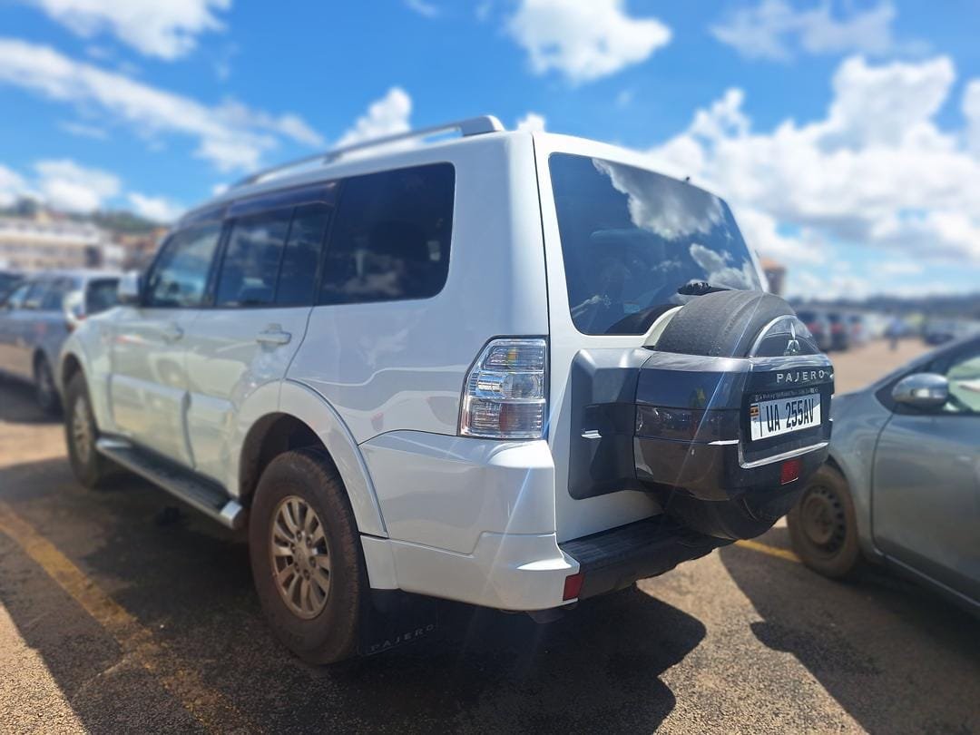 white Mitsubishi Pajero