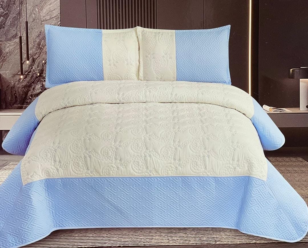 Georges Fine Linens Celeste Trim Bedspread Set