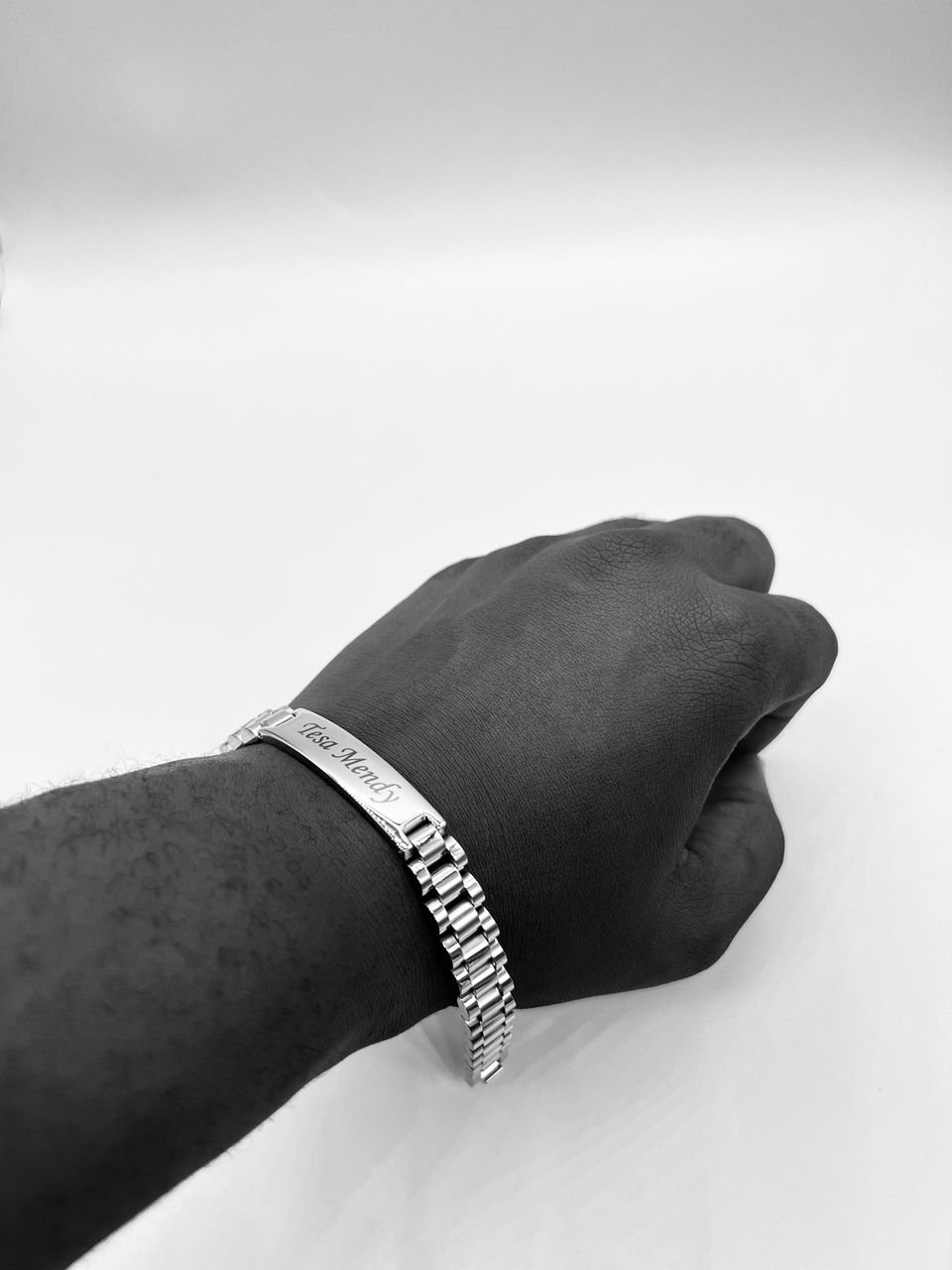 engraved ID bracelet