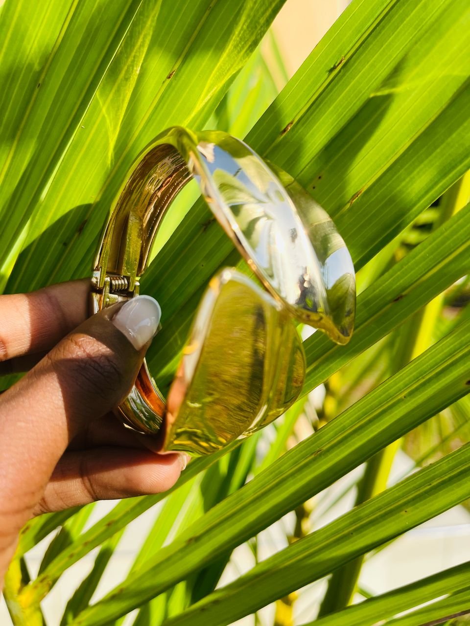 gold-toned cuff bracelet