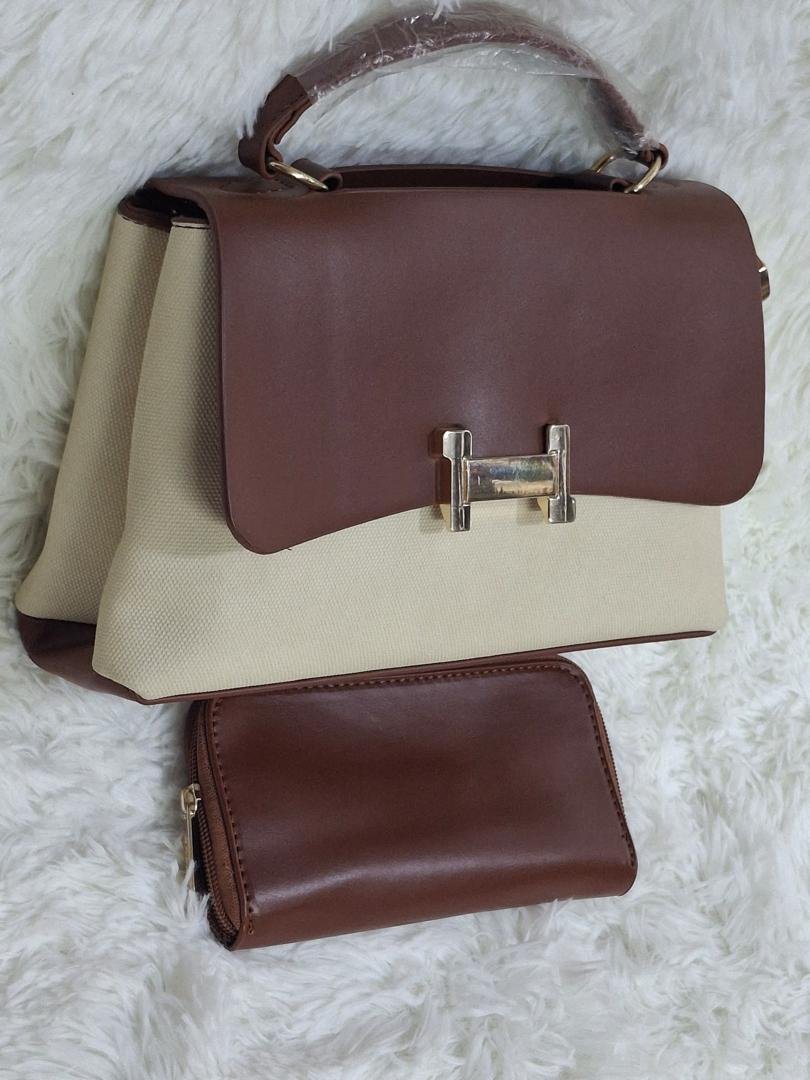 handbag and a wallet.