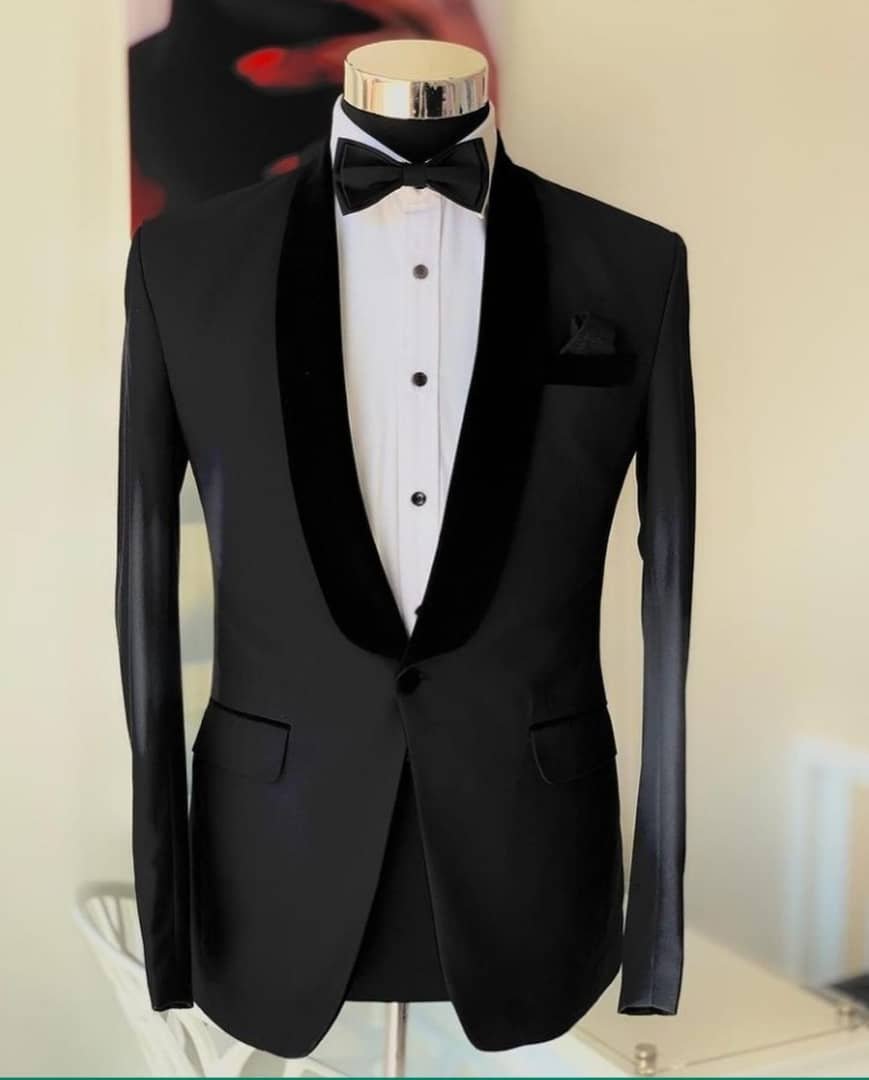 black tuxedo suit