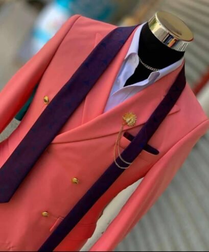 men’s double-breasted suit