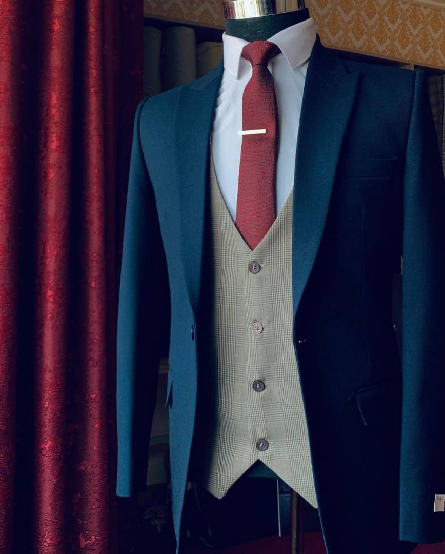 three-piece bespoke suit
