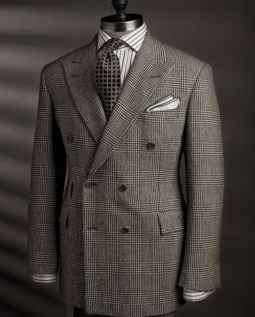 double-breasted suit jacket