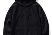 black hooded sweatshirt