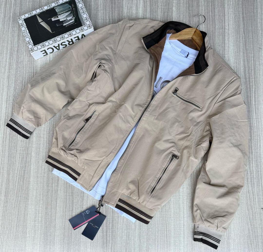 men’s beige lightweight jacket