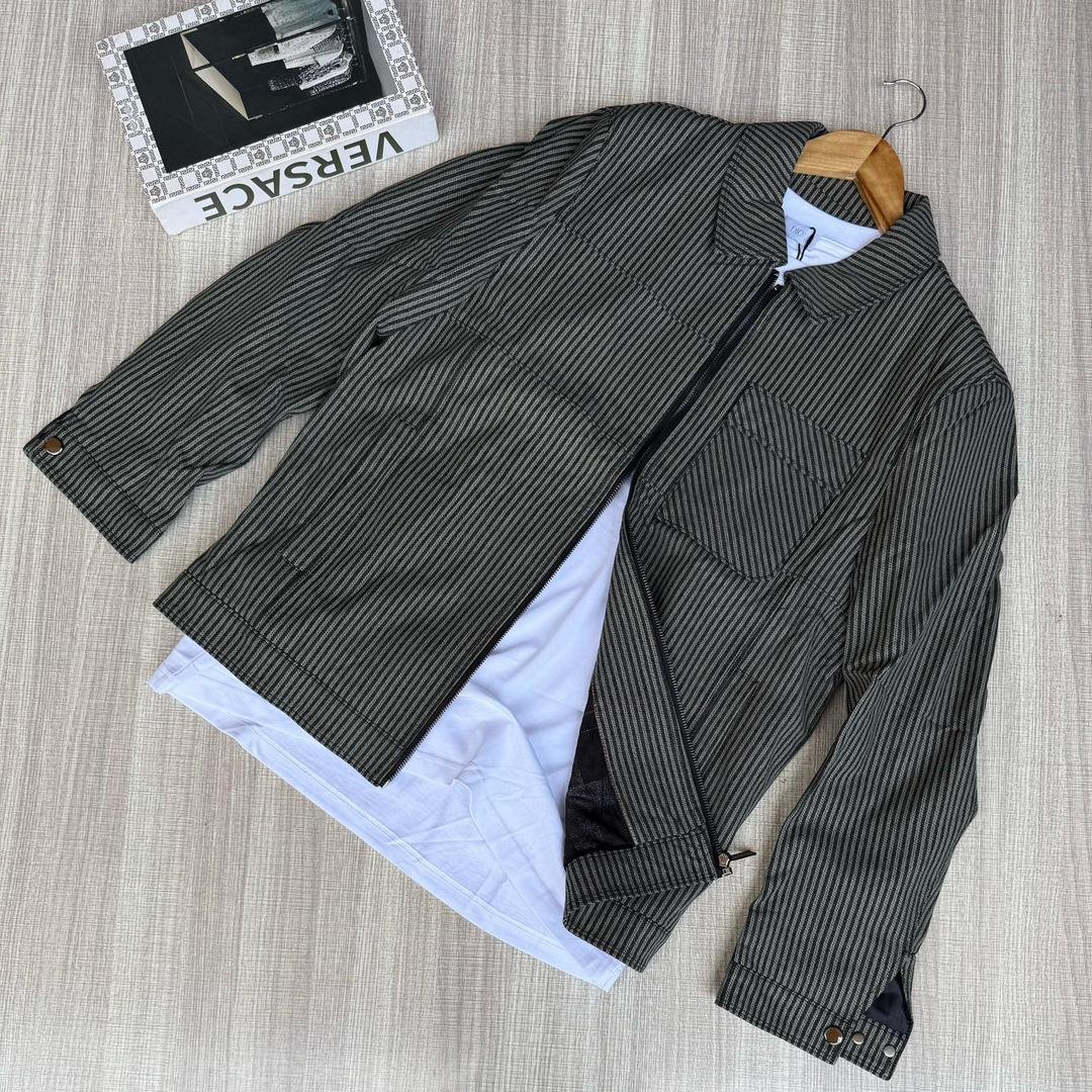 men’s striped work jacket