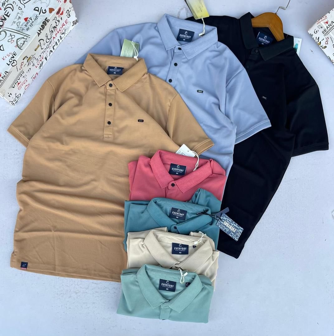 collection of men’s polo shirts,
