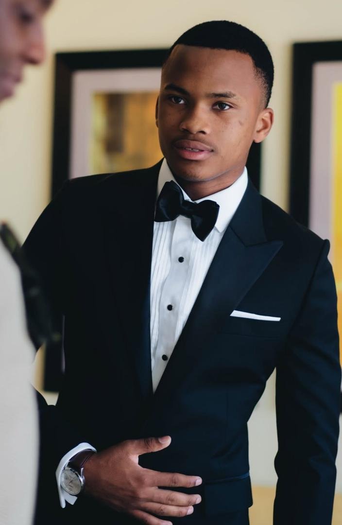 classic black tuxedo.