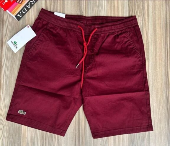 pair of men’s Lacoste shorts,