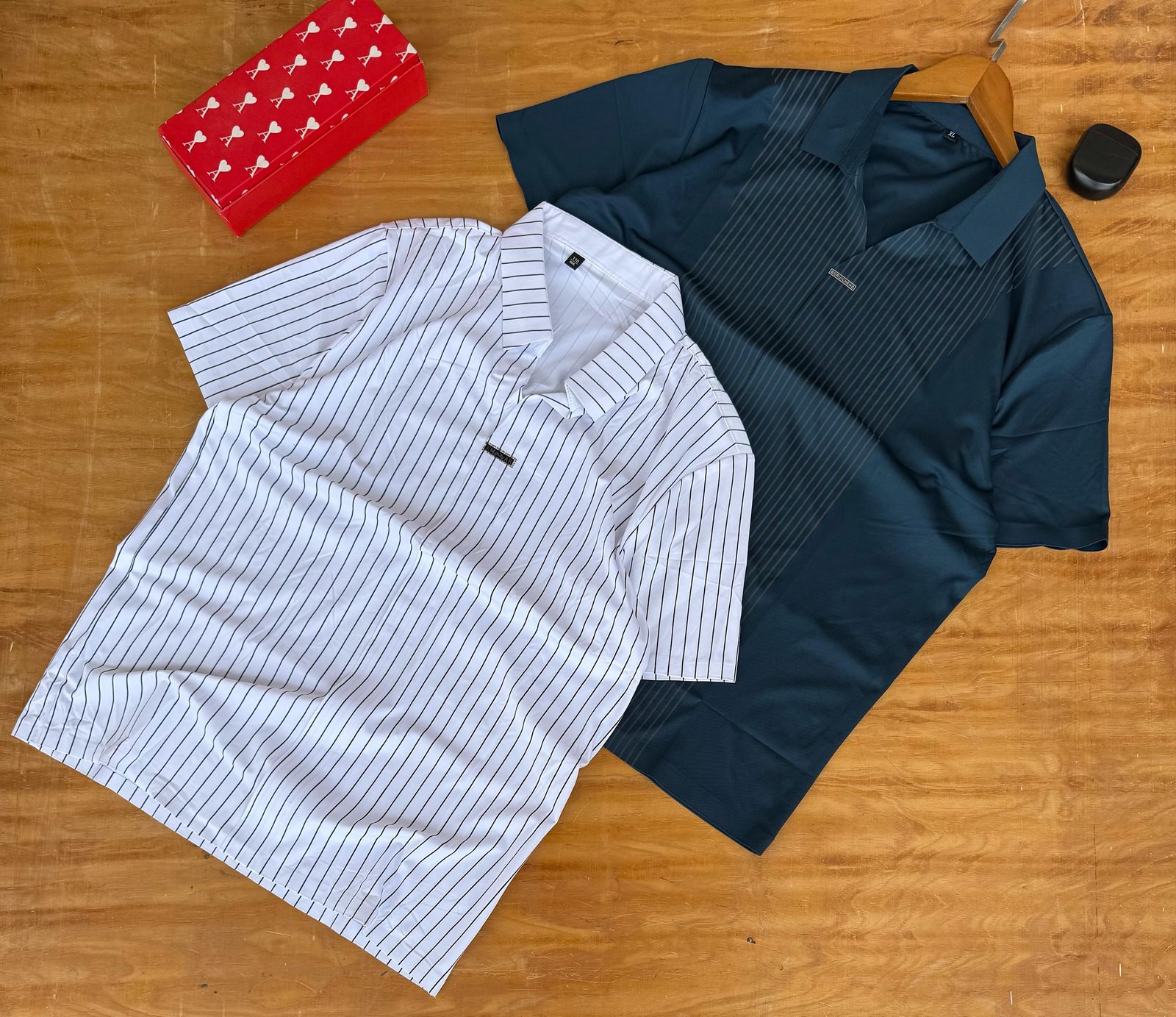 short-sleeved polo shirts
