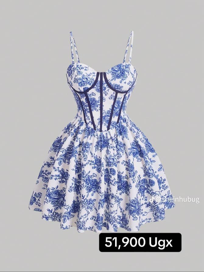 FLORAL CORSET ROUND DRESS