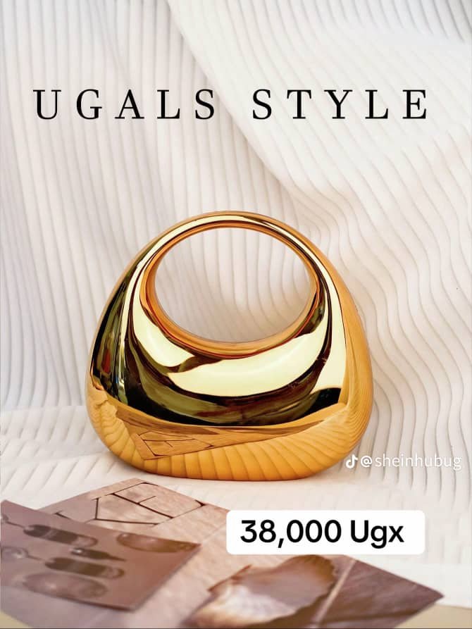 Ugals Designer Gold Gradient Luxury ABS Custom Clutch Bag.