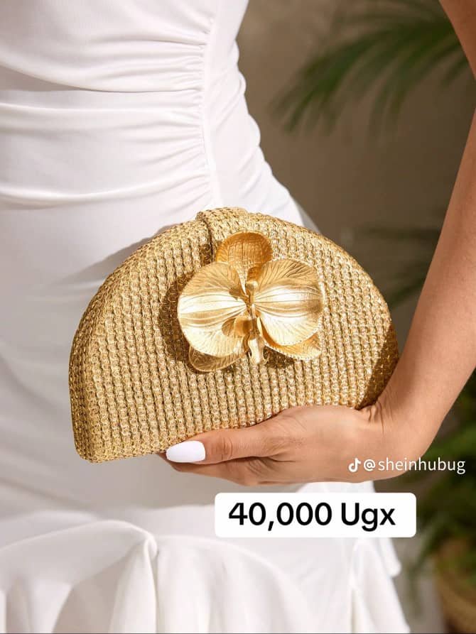 Golden Hour Orchid Clutch
